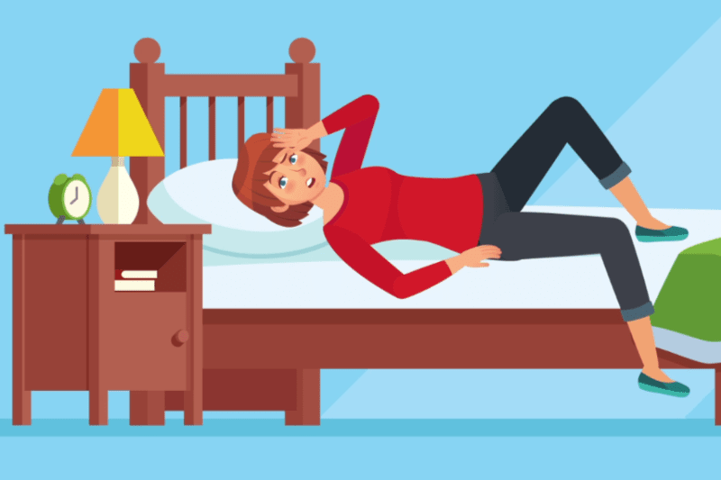 Video - How Can I Make My Home More Comfortable? Animated image of woman laying on bed.
